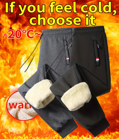 👖50%OFF👖Pantaloni de iarnă pentru bărbați, de catifea, îngroșați, lejer, calduri