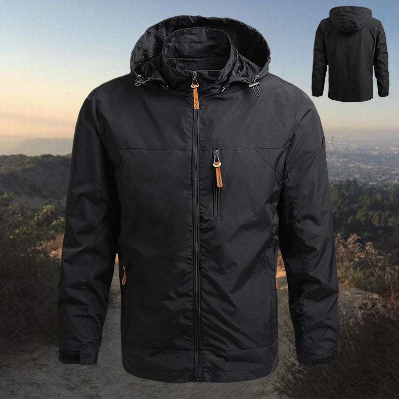 Εξωτερική εξάνθημα με κουκούλα χαλαρή τοποθέτηση συν μέγεθος casual σακάκι-4145852