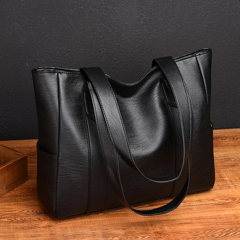 👜Gantă de umăr din piele moale pentru femei la modă✨Ocazională de mare capacitate✨-3809256