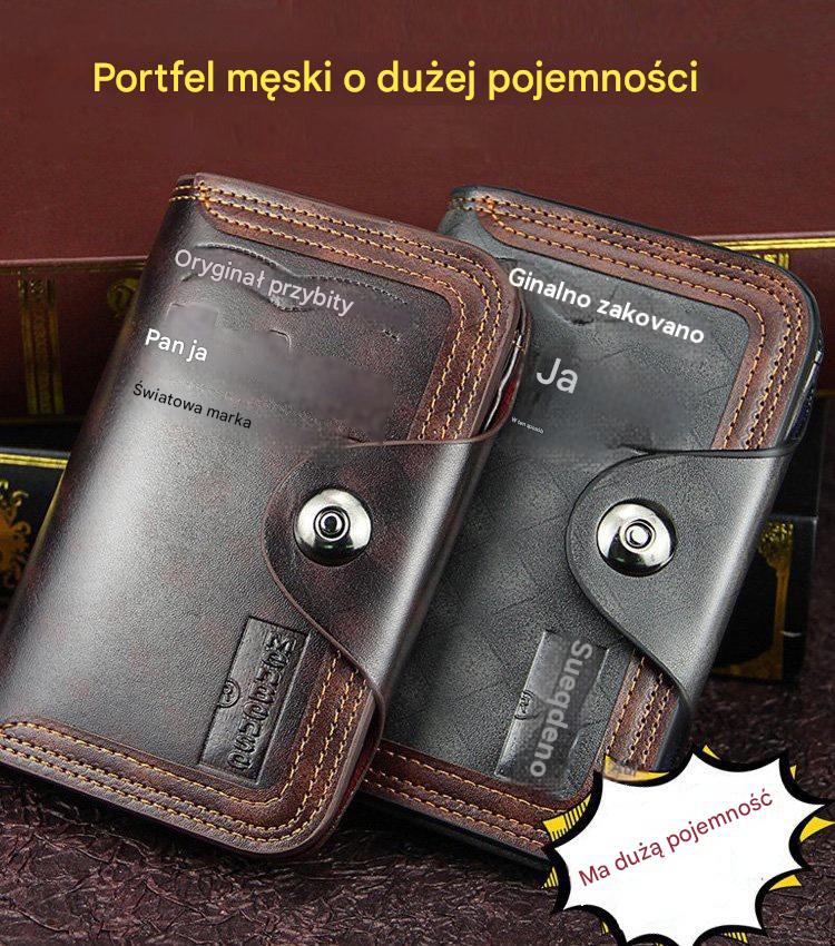 ✨【Ograniczony czasowo rabat, Kup 1, dostaniesz 1 za darmo】Elegancki męski portfel dużej pojemności -4208155