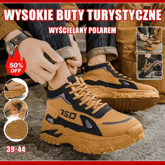 ✨✨Nowe zimowe buty męskie w stylu polarowym, ciepłe, antypoślizgowe, z grubą podeszwą i odporne na zużycie-4163716