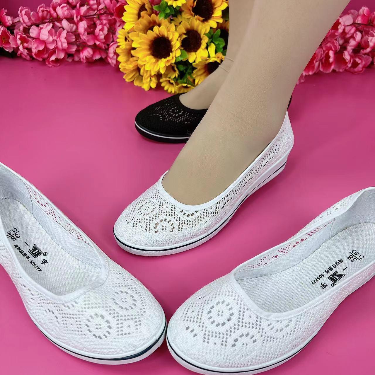 🌺🌺【35-41】🩰 2025 Primăvara și vara stil nou plasă respirabil toc pană pantofi comozi casual-3915840