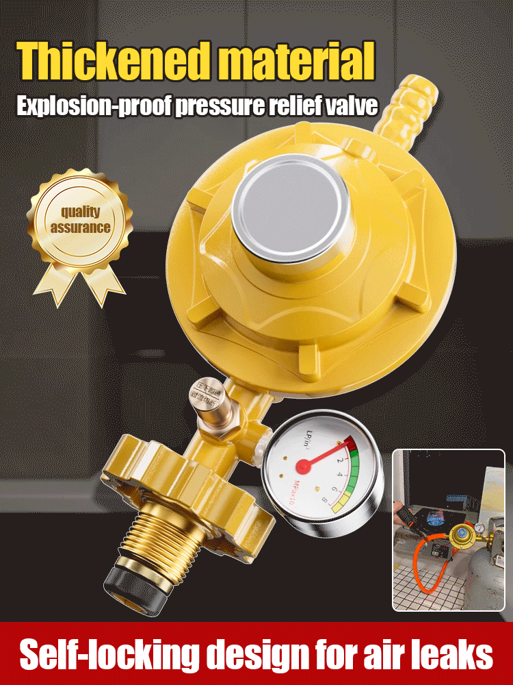 🏡 Supapă de reducere a presiunii gazului de uz casnic, supapă de reducere a presiunii gazului lichefiat cu autoblocare, sigură și rezistentă la explozii💥-4073013