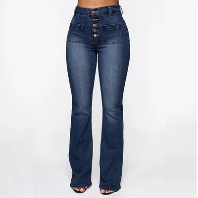 🎀Wysokiej jakości bestseller! 👖【S-4XL】✨2026 Nowe damskie spodnie z wysokim stanem i rozszerzanymi rękawami-4253265