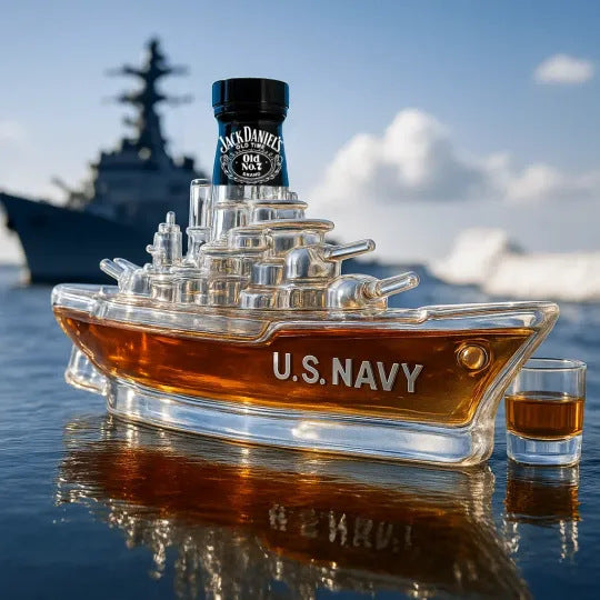 🚢【Cumpărați 1 obțineți 1 gratuit】 Set de sticle de whisky cu design amuzant｜Sticlă de whisky submarin｜Cadou original și decor cool pentru bar-4066412