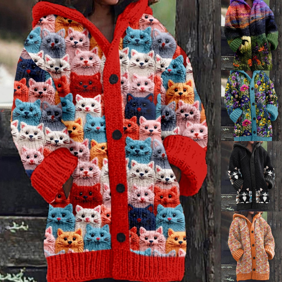 【S~6XL】🥰Pulover nou cardigan retro confortabil