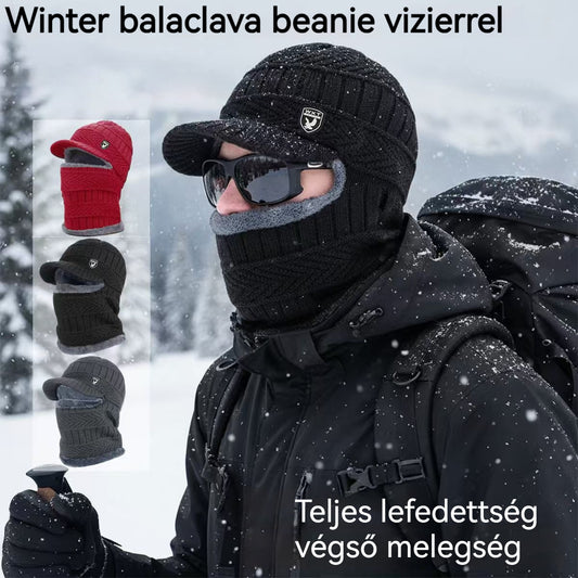 🔥 Egyrészes, vastag gyapjúsapka, szélálló, kültéri használatra.