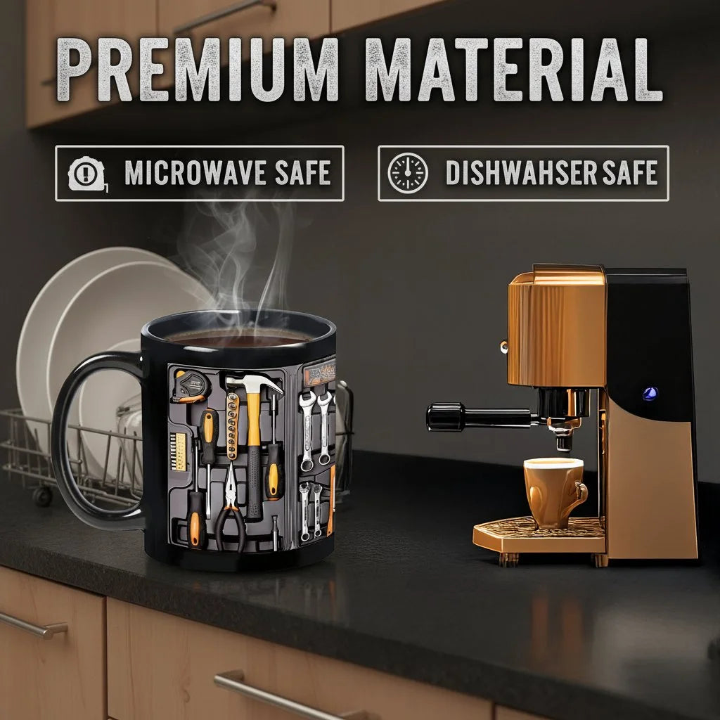 🔥【Kupte 1 a získejte 1 zdarma】☕Konečný mechanikova sada nářadí Hrnek-4182556