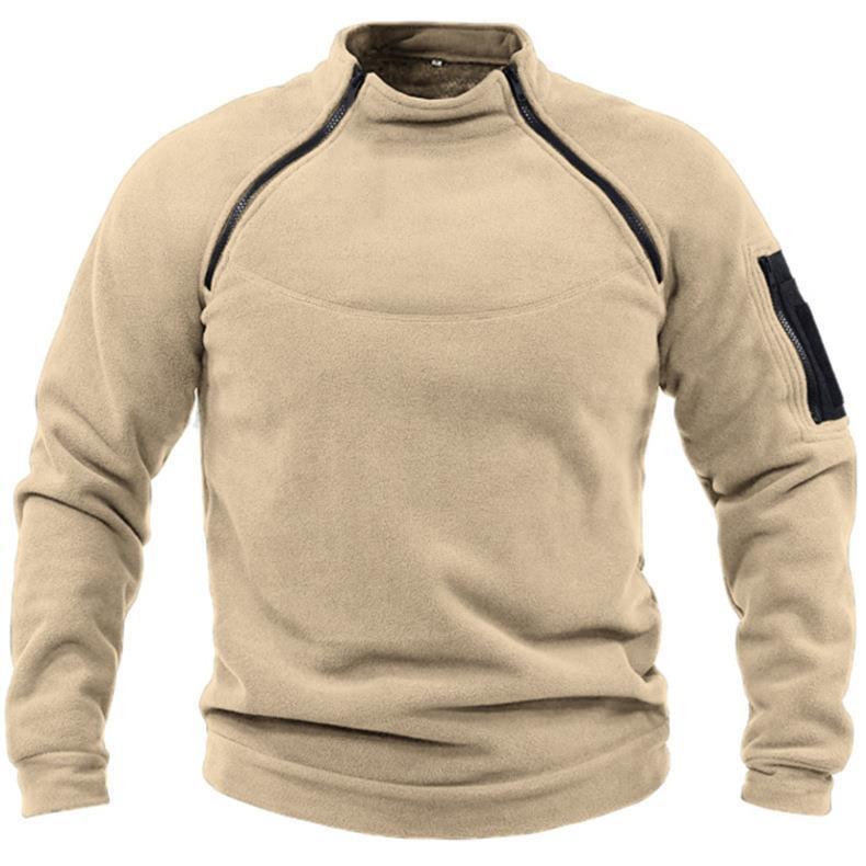 🎉✨【S-4XL】Nowa moda męska zimowa ciepła polarowa kurtka bazowa, bluza-4234864