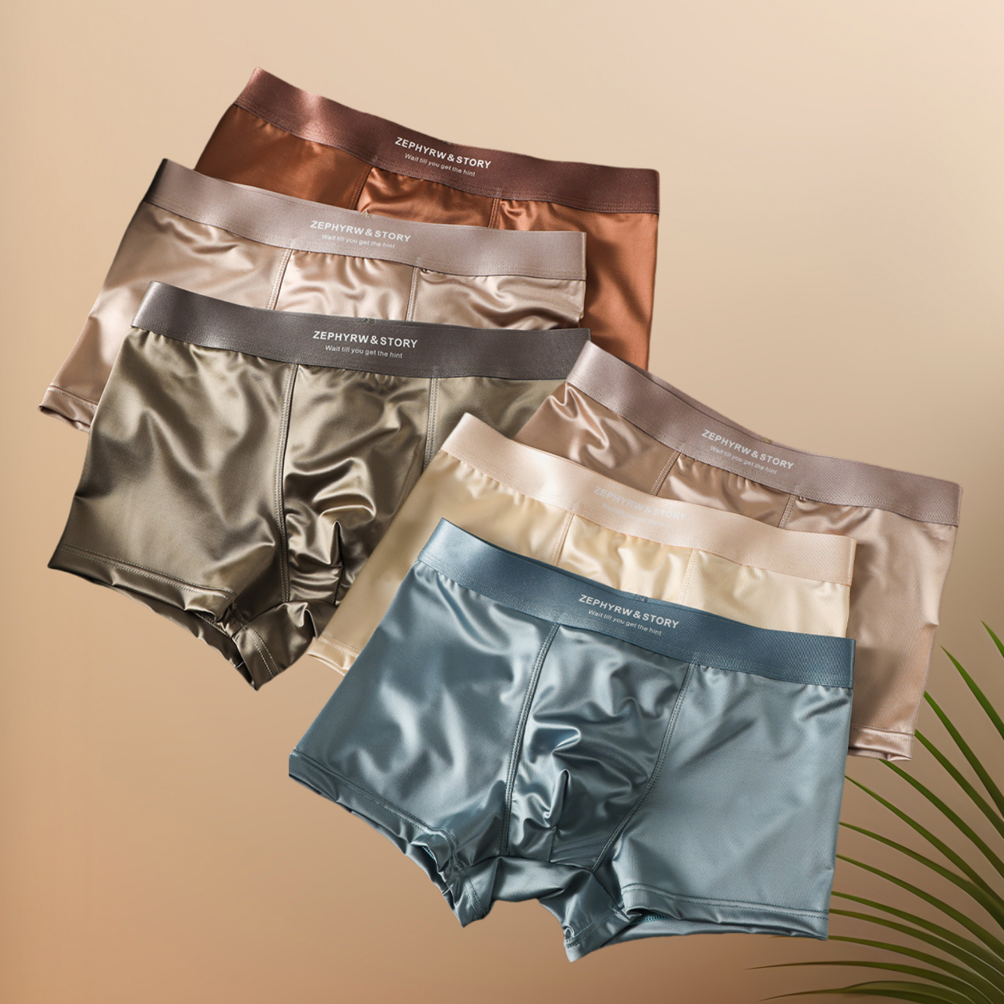 🔥【50 % popust za sezonsko zamenjavo】Nove moške zračne satenske bokserice