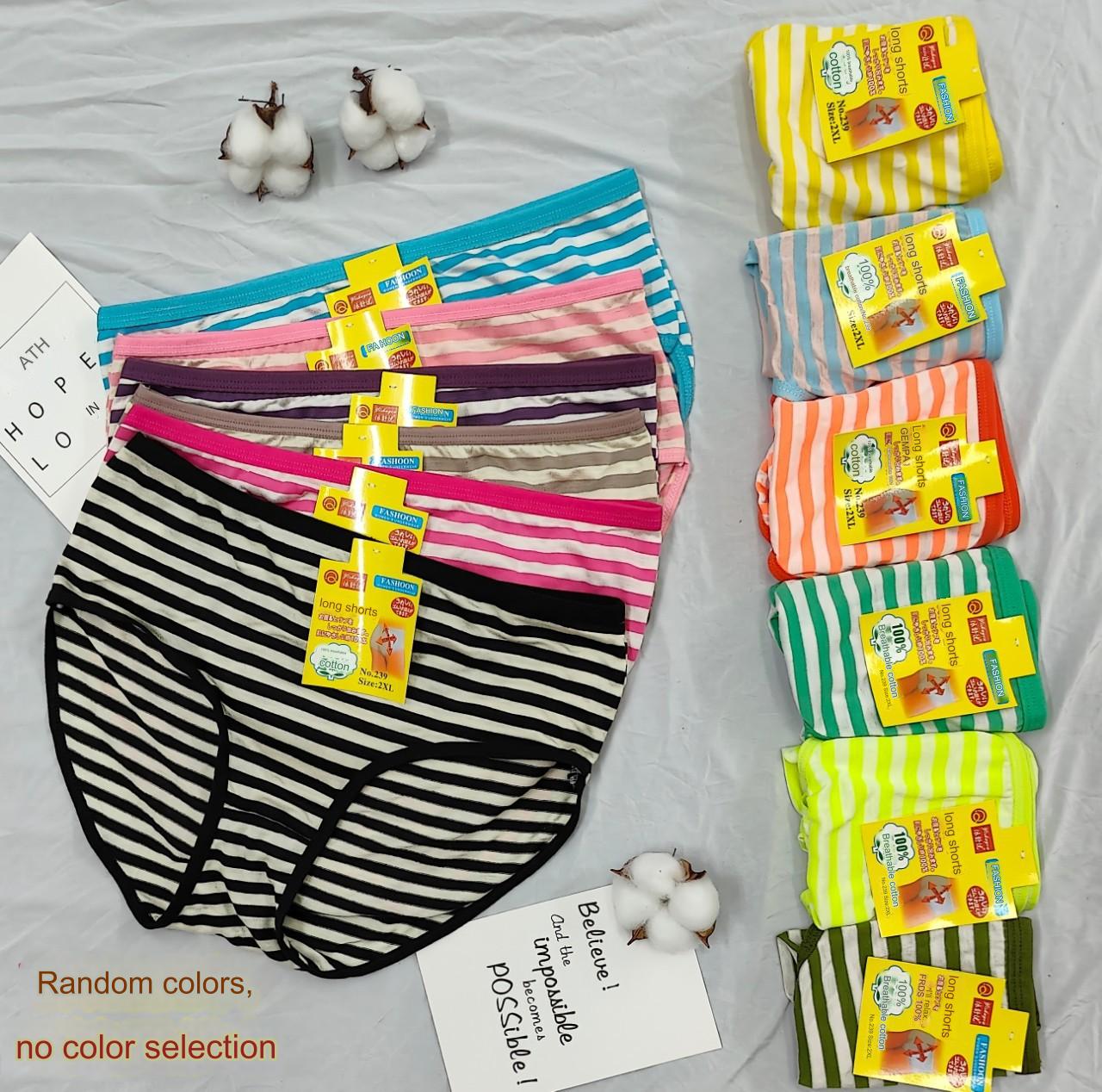 💥【Cumpărați 12 Obțineți 12 gratuit】Lenjerie nouă, din bumbac, cu talie înaltă, în dungi, pentru persoane de vârstă mijlocie și în vârstă-3900529