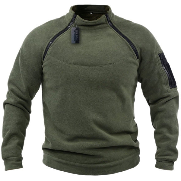 🎉✨【S-4XL】Nowa moda męska zimowa ciepła polarowa kurtka bazowa, bluza-4234864