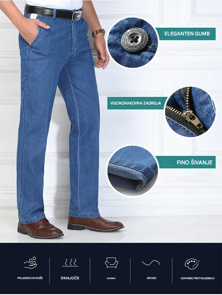 👖👖 Preproste, ležerne in vsestranske moške prevelike kavbojke 2026-4258191