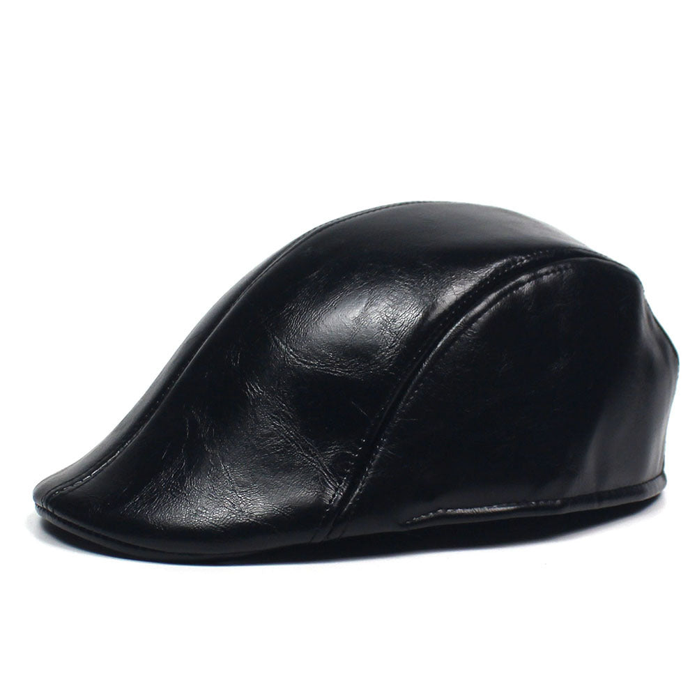 🔥【Cumpărați 2 obțineți 1】Beretă vintage din piele premium-3807924
