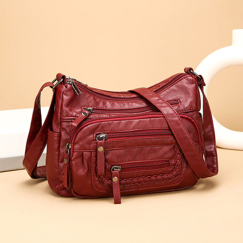 💥【Kupte 1 a získejte 1 zdarma】👜Nová velkokapacitní měkká kožená taška přes rameno-4148166