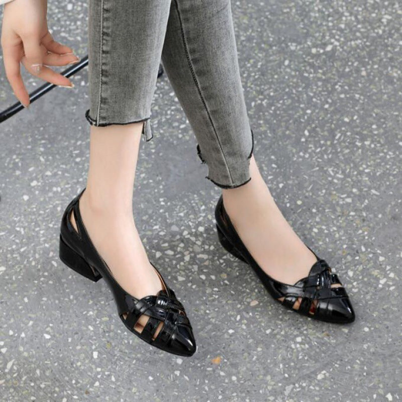 🔥【35-40】2025 primavara si vara noua moda pantofi plat dama din piele-3923423